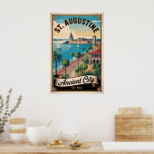 Retro-Reise St. Augustine Florida Poster (Küche)
