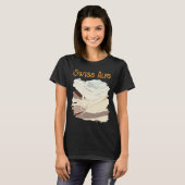 Retro-Reise-T-Shirt mit schneebedeckten Gipfeln de T-Shirt (Vorne ganz)