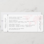 Retro Reise Theme Map Bordkarte Ticket Save The Date (Rückseite)