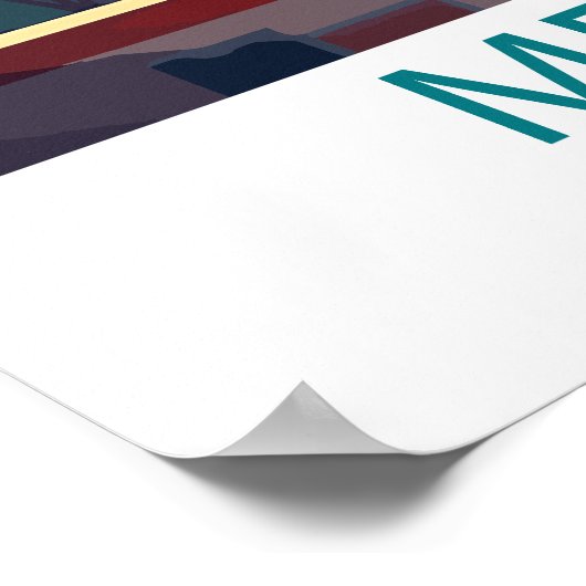 Retro Reisen Mexiko Stadt Zielort Kunst Poster (Ecke)