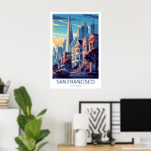 Retro Reisen San Francisco Poster (Heimbüro)