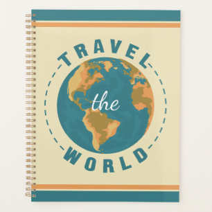Retro Reisen Sie die Welt Trip Earth Map Globe Planer