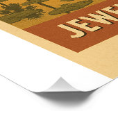 Retro-Reiseplakat des Angkor-Wat-Tempels Poster (Ecke)