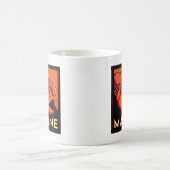 Retro Reiseplakat des Maine-Kunst-Dekos Kaffeetasse (Mittel)