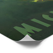 Retro-Reiseplakat Lake St Clair Michigan Ontario Poster (Ecke)