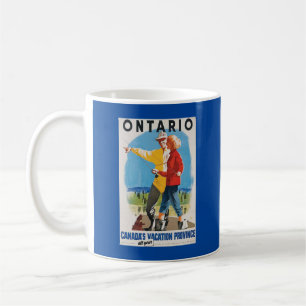 Retro-Reiseplakat Ontario Kaffeetasse