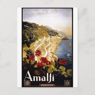 Retro-Reiseplakatwerbung Vintage-Drucke Postkarte
