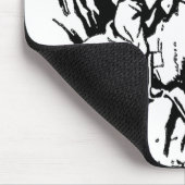 Retro Reiten Mousepad (Ecke)