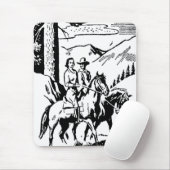 Retro Reiten Mousepad (Mit Mouse)