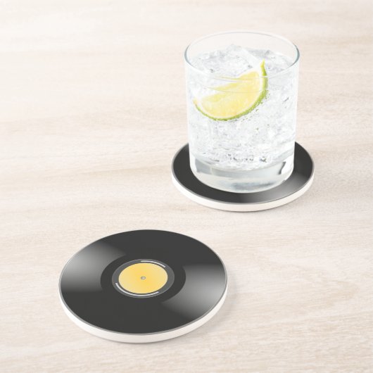 Retro Rekordalbum-durstiger Untersetzer mit 45 (Seite)