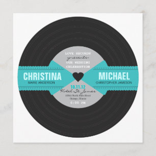 Retro Rekordeinladung Einladung