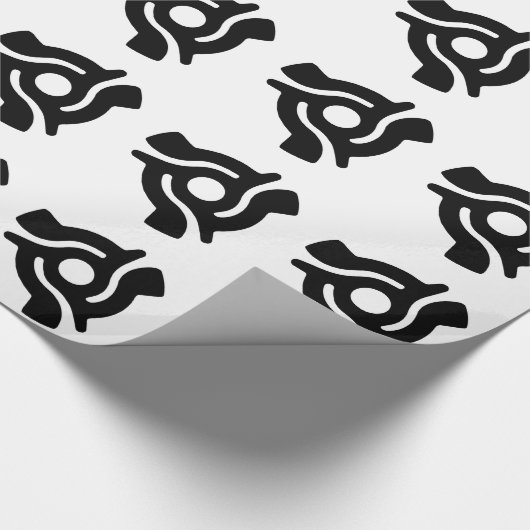 Retro Rekordmitte-Bild LP 45s Geschenkpapier (Ecke)