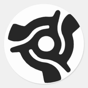 Retro Rekordmitte-Bild LP 45s Runder Aufkleber