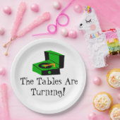 Retro Rekordspieler-Pappteller Pappteller (Party)