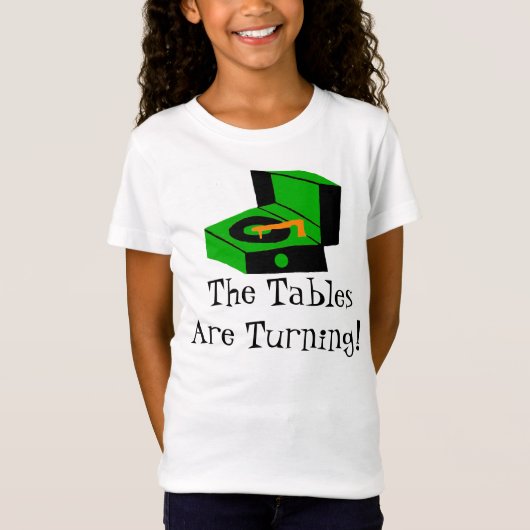 Retro Rekordspieler-T - Shirt (Vorderseite)