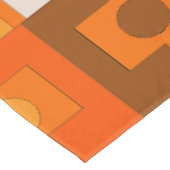 Retro Rektangel Geometric Mid Century Mod Pattern Tischdecke (Schrägansicht)