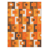 Retro Rektangel Geometric Mid Century Mod Pattern Tischdecke (Vorderseite)