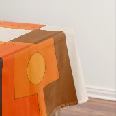 Retro Rektangel Geometric Mid Century Mod Pattern Tischdecke (Beispiel)