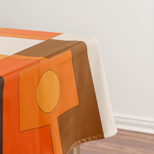 Retro Rektangel Geometric Mid Century Mod Pattern Tischdecke (Beispiel)