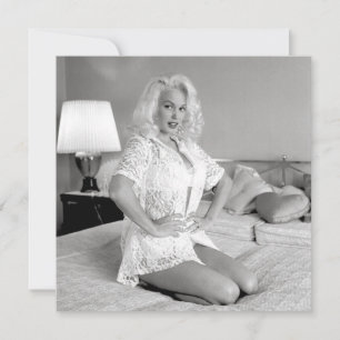 Retro "Relaxen on the Bed" Note Card Mitteilungskarte