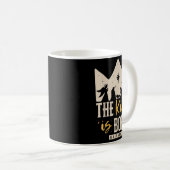 Retro Religious Christmas The King Is Born Christi Kaffeetasse (VorderseiteRechts)