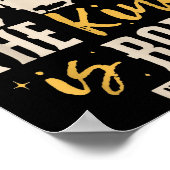 Retro Religious Christmas The King Is Born Christi Poster (Ecke)