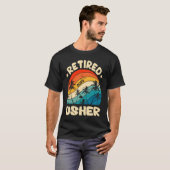 Retro Remüde Usher Vintag Retirement arbeitet T-Shirt (Vorne ganz)