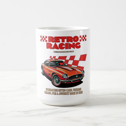 RETRO-RENNEN-KAFFEETASSE KAFFEETASSE (Mittel)