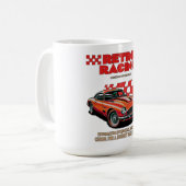 RETRO-RENNEN-KAFFEETASSE KAFFEETASSE (Vorderseite Links)
