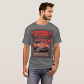 RETRO RENNEN - m. Hintergrund T-Shirt (Vorne ganz)