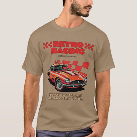 RETRO RENNEN T-Shirt (Vorderseite)