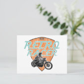 Retro-Rennfahrer Postkarte (Stehend Vorderseite)
