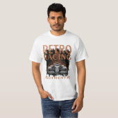Retro-Rennwagen Authentisch T-Shirt (Vorne ganz)