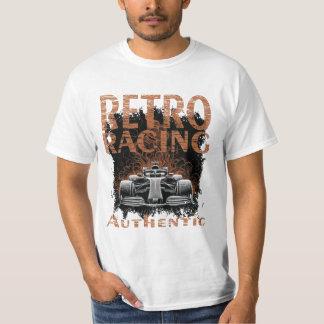 Retro-Rennwagen Authentisch T-Shirt