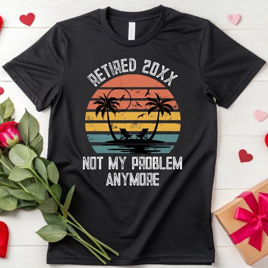 Retro-Rente Party Männer Frauen müde 2025 T-Shirt