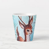 Retro-Rentiere Milchtasse (Vorderseite)