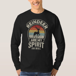 Retro-Rentiere sind meine Geist-Tier-Rentiere T-Shirt