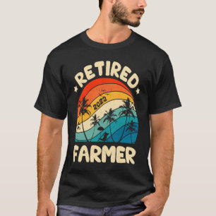 Retro Rentner Bauer Vintage Ruhestand Gearbeitet T-Shirt