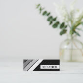 Retro-REPORTER Mini Visitenkarte (Stehend Vorderseite)