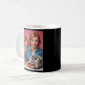 Retro-Reporter: Schwestern im Journalismus Kaffeetasse (Vorderseite Links)