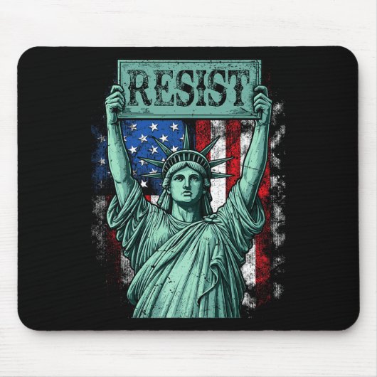 Retro Resist Not My President Anti-trump Mousepad (Vorne)