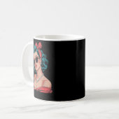 Retro Respectfully Funny N Up Girl Sy Style  Kaffeetasse (Vorderseite Links)