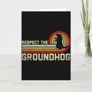 Retro Respekt Das Erdhörnchen Waldmurmeltier Tier  Karte