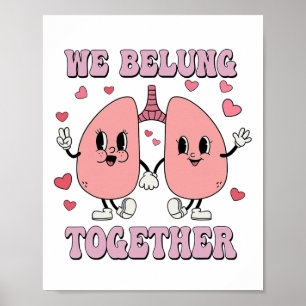 Retro Respiratorische Therapie rt Valentine We Bel Poster