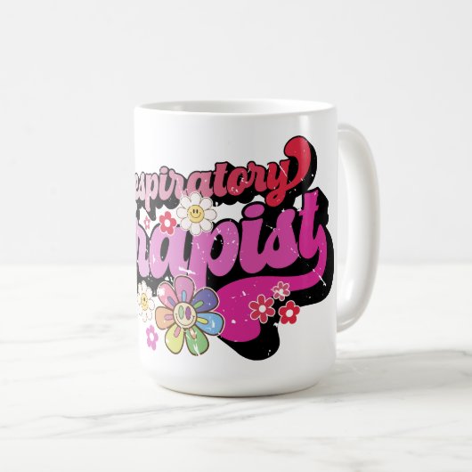 Retro Respiratory Therapeutic Kaffeetasse (VorderseiteRechts)