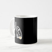 Retro Respiratory Therapist Rt Lung Ghost Pumpkin Kaffeetasse (Vorderseite Links)