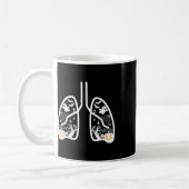 Retro Respiratory Therapist Rt Lung Ghost Pumpkin Kaffeetasse (Links)