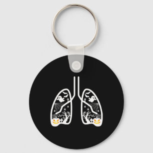 Retro Respiratory Therapist Rt Lung Ghost Pumpkin Schlüsselanhänger