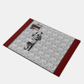 Retro Restaurant Fußmatte (Schrägansicht)