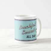 Retro Restaurant-Kaffee-Tasse - Retro Art Kaffeetasse (VorderseiteRechts)